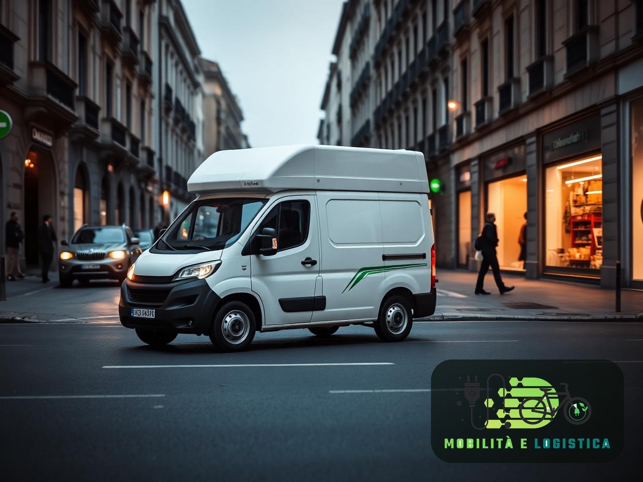 Il team di Mobilità e Logistica con la flotta elettrica